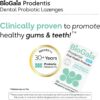 BioGaia Prodentis | Dental Probiotic Lozenges | Promotes Healthy Gums & Teeth | Defends Against Dental Problems | Replenishes Oral Microbiome | Improves Oral Health | Mint Flavor | 30 Day Supply