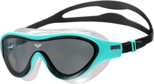 ARENA Unisex Youth The One Junior Swim Mask Goggles for Boys and Girls Ages 6 to 12 Large Fit Polycarbonate Lens
