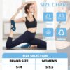 AURUZA Pilates Grip Socks for Women Non Slip Skid Yoga Socks with Grips Straps for Ballet Dance Workout Gripper Socks