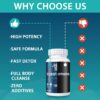 90,000 MG Detox and Cleanse, Body Detox for Men & Women, Fast Detox, Kidney Cleanse Detox & Repair, Natural Herbal Premium Formula for Liver, Digestion & Mood, Made in USA, 60 Caps