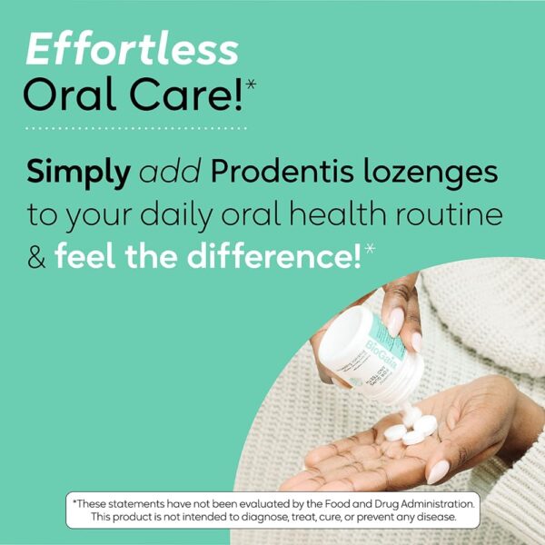 BioGaia Prodentis | Dental Probiotic Lozenges | Promotes Healthy Gums & Teeth | Defends Against Dental Problems | Replenishes Oral Microbiome | Improves Oral Health | Mint Flavor | 30 Day Supply