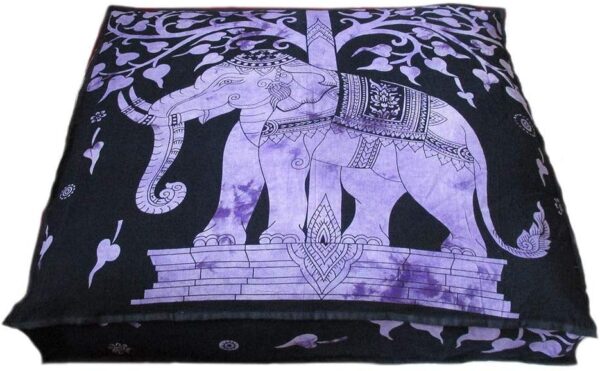 Indian Mandala Cotton Floor Pillow Ethnic Meditation Cushion Cover for Home Dorm Decor Yoga Mat Beach Throws Kids Bean Bag Case Footstool Pet Dog Bed Cover