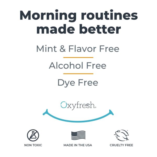 Oxyfresh Gentle Formula Unflavored Mouthwash – Perfect for Ultra Sensitive Gums & Teeth – No Mint, Zero Alcohol, Flavor Free – Fresh Breath. 16 oz.
