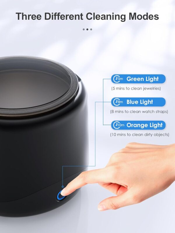 Retainer Cleaning Machine with 45 KHz Portable Professional Denture Cleaner for Retainer, Dental