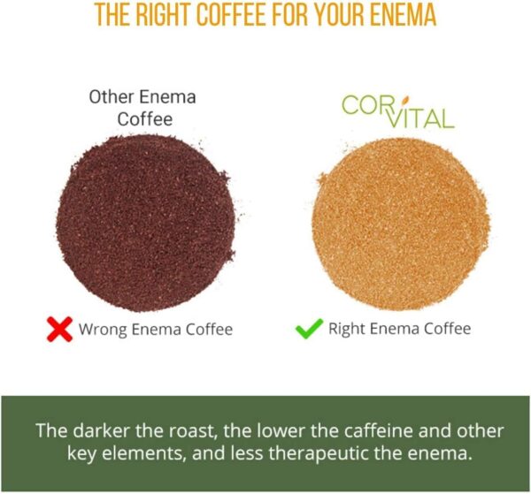 1lb Coffee Enema - Organic Enema Coffee - Best Organic Coffee for Enema - Gerson Approved Therapy Roast Coffee Detox Cleanse - Liver Cleanse Detox & Repair - Mold Free Coffee Colon Cleanse