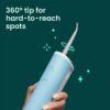 quip Water Flosser with Replacement Tip - Cordless Water Flosser with Adjustable Pressure - Teeth Cleaner Pick with 360 Degree Rotating Replaceable Tip, Rechargeable Water Dental Pick - Sky Blue