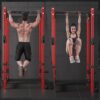 3"x3" Power Cage, 2400LB Multi-Function Power Rack, Commercial Squat Rack with Optional Full Body Workouts Attachments, Dip Bar, Smithbar, LAT Pulldown, Leg Extension and Curl for Home Gym