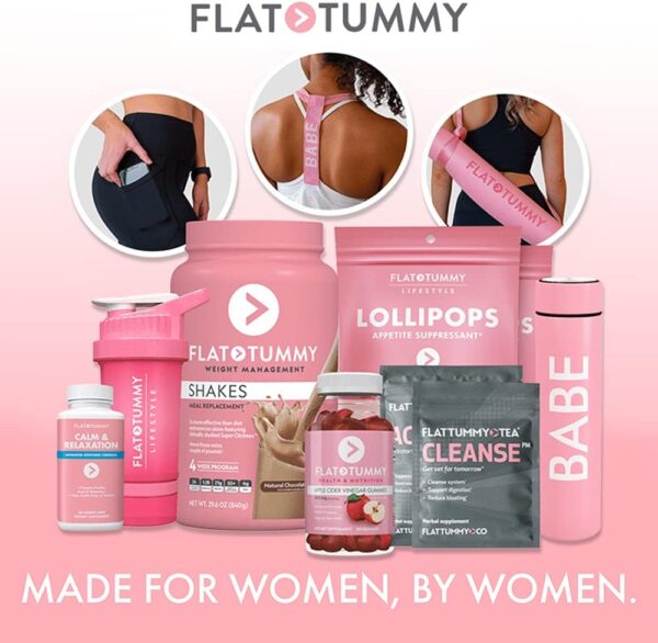 Flat Tummy Detox Tea (2 Week Program) – 2-Step Detox Tea to Boost Energy & Reduce Bloating* - All Natural Detox Cleanse w/ Green Tea, Lemon Balm, Dandelion, Fennel, & More - Digestion support