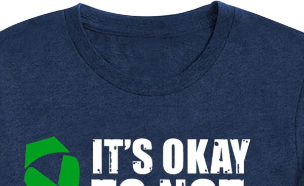 MAIHUN Womens Green Ribbon Awareness Shirts Mental Health Matters Tshirt Inspirational Tee Top