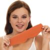ALASKA BEAR Sleep Mask Headband Design, Blindfold Eye Mask for Women Men 100% Blackout for Meditation Workout Travel, All Sleeping Positions (Tangerine)