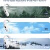 Portable Air Conditioner Neck Fan,3-Speed Hands Free Bladeless Fan,LED Digital Display, 4000mAh Rechargeable Personal Fan, Bladeless Personal Wearable Fan with USB Rechargeable, Low Nois for Outdoor,