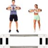 Push Down Bar Machine - Chest Expander at Home Workout Equipment, Arm Exerciser - Portable Spring Resistance Exercise Gym Kit for Home, Travel or Outdoors