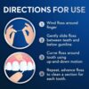 Oral-B Dental Floss for Braces, Super Floss Pre-Cut Strands, Mint, 50 Count, Pack of 2