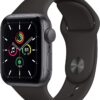 Apple Watch SE (GPS, 40mm) - Space Gray Aluminum Case with Black Sport Band (Renewed)