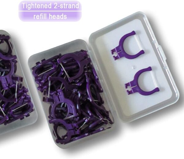 Evolutionary Clean Dental Flossers, Kit of Refills Plus Long Handle (1 Handle + 100 Refills)