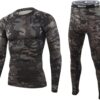 WINDCHASER Mens Thermal Underwear Set Winter Sport Hunting Gear Sport Long Johns Base Layer Bottom Top