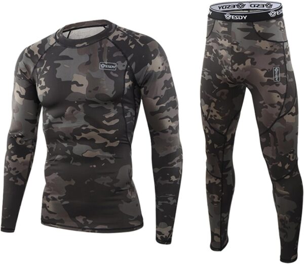 WINDCHASER Mens Thermal Underwear Set Winter Sport Hunting Gear Sport Long Johns Base Layer Bottom Top