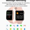 Smart Watch for Women Men for Android Phones iPhone Compatible, 2.09'' Smartwatches Fitness Tracker with Call/SMS/Heart Rate/Blood Oxygen Monitor/Pedometer/2 Bnads (Pink)