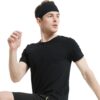 Running Headbands for Men（4 or 6 Pack, Mens Stretchy Headband for Football,Cycling,Basketball,Yoga,Fitness Workout Unisex Quick-Dry Sweatband