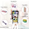 Yoga Mat Storage Rack with Wheels, 3 Tier Home Gym Workout Equipment Organizer for Dumbbells, Kettlebells, Foam Rollers