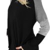 Angerella Women's Casual Loose Fit Pocket Shirts Printed Tops