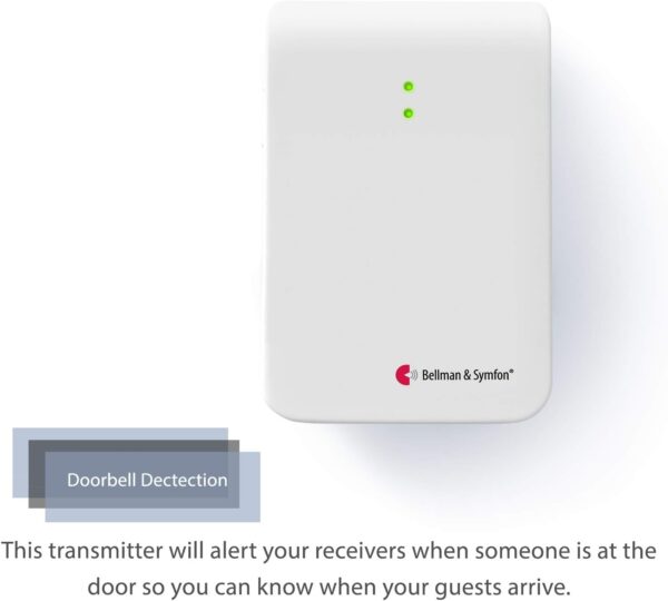 Bellman & Symfon Portable Door Notification Pack – Portable Alert for Hard of Hearing & Deaf - Wireless Smart Home Safety Alarm Includes Portable Receiver and Door Transmitter