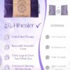 Hihealer Lavender Eye Pillow, Weighted Mask for Sleep, Yoga, Meditation, Aromatherapy Moist Heat Mask Relaxation Gifts for Women and Moms (Purple)