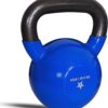 Yes4All 5-65lbs Kettlebells Vinyl Coated Cast Iron for Dumbbell Weights Exercises, Gym, Fitness, Full Body Workout Equipment Push up, Grip and Strength Training