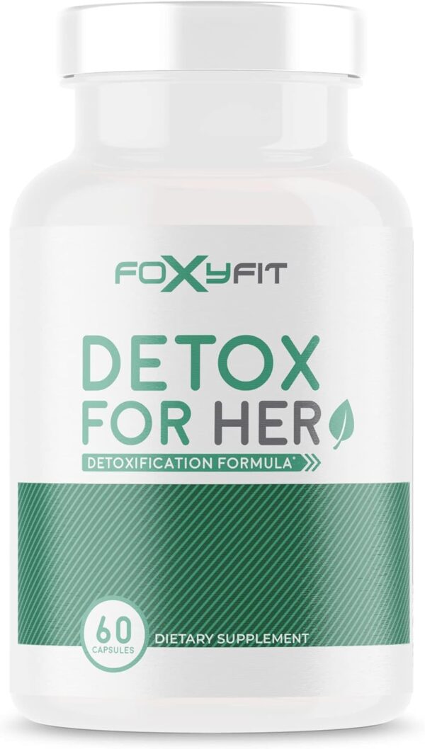 Detox for Her 30 Day Detox Cleanse Formula That Supports Healthy Digestion Function, Promotes Detoxification, & Balances from Within