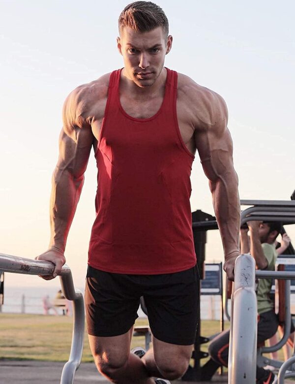 COOFANDY Men's 3 Pack Workout Gym Shorts Mesh Athletic Shorts Lightweight Bodybuilding Training Short Pants with Pockets