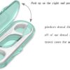 Flosser Dispenser Dental Floss Case Travel Floss Professional Toothpicks Sticks with Travel Case Superfine Floss Picks Dental Picks for Teeth Cleaning