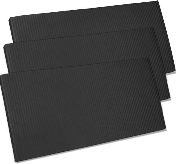 Yoga Knee Pad Cushion Yoga Mat Thick Kneeling Pads Support for Knees, Wrists Elbows, Non-Slip - Earth-Friendly Knee Pads for Yoga, Pilates, Floor Workouts - Knee Cushion, Black Yoga Mat, 24x12.2 Inch
