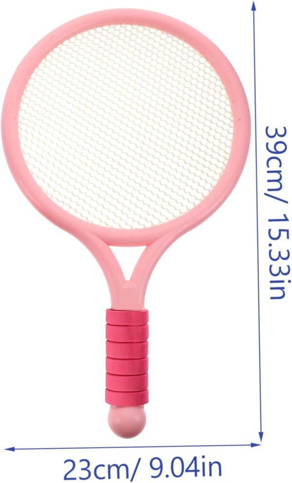 Happyyami 2pcs Cartoon Style Tennis Racket for Pink Outdoor Fitness Equipment for Fun Play Activity for and Fitness Games