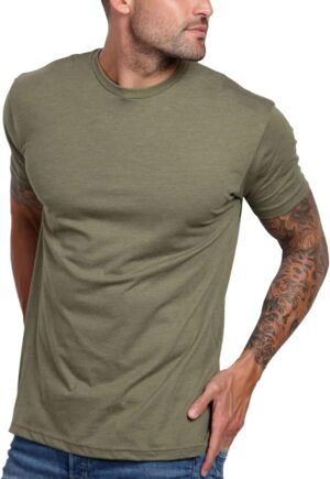 619zcvK1pdS._AC_SL1250_.jpg INTO THE AM Mens T Shirt - Short Sleeve Crew Neck Soft Fitted Tees S - 4XL Fresh Classic Tshirts