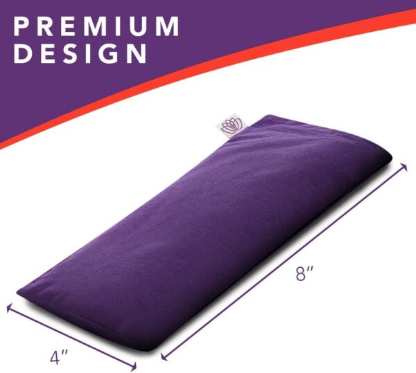 Lotus Weighted Lavender Eye Pillow|Sleeping & Meditation Mask|Yoga Eye Pillow |Lavender Aromatherapy Eye Pillow | Hot or Cold Pack| Head Ache Relief | Sleep mask Relaxing Gift Men, Women & Employees