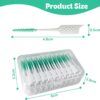 Dental Floss Picks Soft Silicone interdental Brush, Braces Brush, Floss Picks for Teeth, interdental Brush, Disposable interdental Brush, Suitable for Cleaning Teeth Health(Green, 160pcs)