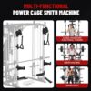 All in One Home Gym System Workout Station, Multi-Function Smithe Machine Power Cage with Cable Crossover System, Tripe-Sided Independent Load Posts, Functional Trainer for Full Body Training