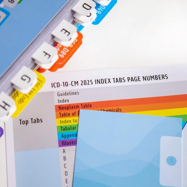 Index Tabs for ICD-10-CM 2025 The Complete Official Codebook - Easy Navigation for Medical Coding Books (for AMA Version)