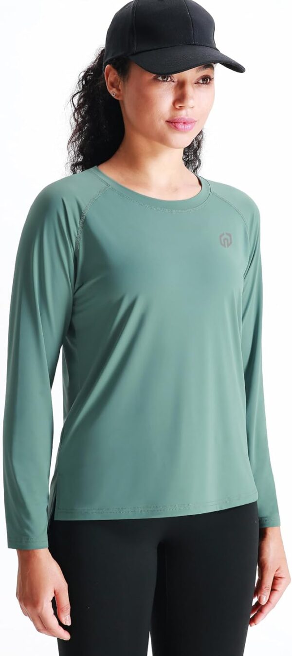 NELEUS Women's Athletic Workout Shirts Long Sleeve Running Yoga Tops
