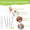 61ApS4krK2L._AC_SL1500_.jpg Dental Tools, Professional Teeth Cleaning Oral Care Hygiene Kit, Stainless Steel Dental Pick Tooth Scraper Tartar Plaque Remover for Dentist, Personal, Pet Use with Storage Box