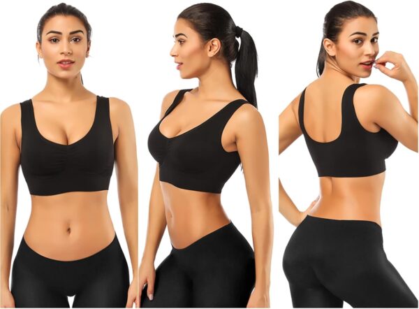 BESTENA Sports Bras for Women, Seamless Comfortable Yoga Bra with Removable Pads