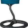 Fitness Seat, ADHD Chair Stool for Stability, Balance, Yoga, Office, School, Wellness, Active Sitting with Non-Slip Base and Washable Seat Cover-Blue