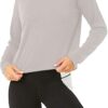 Bestisun Long Sleeve Workout Shirts Yoga Dance Tops Open Back Athletic Clothes for Women