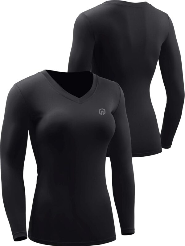 NELEUS Women's 3 Pack Compression Shirts Long Sleeve Yoga Athletic Running T Shirt