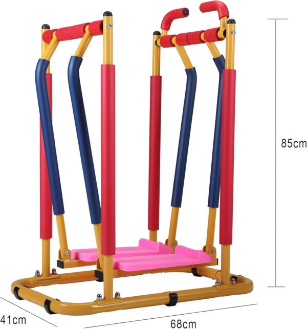 Kids Air Trainer Fun Fitness Equipment Children's Fitness Exercise Equipment, Elliptical Glider Outdoor Cross Machine,Soft Foam Handle