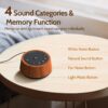 Color Noise Sleep White Noise Sound Machines 25 Soothing Sounds 32 Volume Levels 5 Timers and 4 Sound Categories Memory Function for Everyone