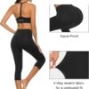 Stelle Women's Capri Yoga Pants with Pockets Essential High Waisted Legging for Workout