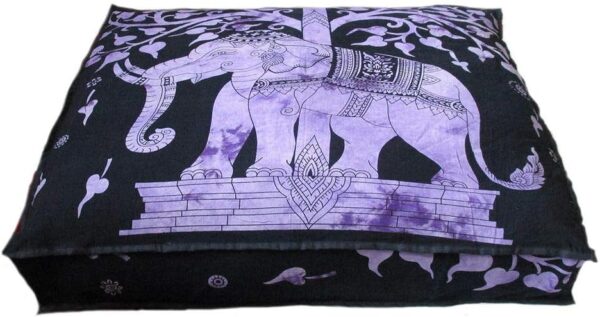 Indian Mandala Cotton Floor Pillow Ethnic Meditation Cushion Cover for Home Dorm Decor Yoga Mat Beach Throws Kids Bean Bag Case Footstool Pet Dog Bed Cover