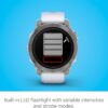 Garmin epix Pro (Gen 2) Sapphire Edition, 47mm, High Performance Smartwatch, Advanced Training Technology, Built-in Flashlight, Whitestone