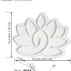 Lotus Flower Neon Sign for Zen Wall Art, Meditation Accessories for Yoga Room, Dimmable Spiritual Neon Lights Decor, Light Up Wall Art for Home or Yoga Studio,12 * 15.3 inch,white